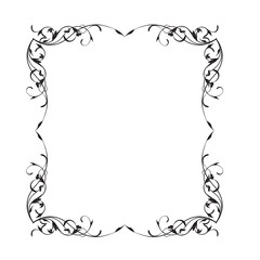 Frame, in the style of an ornament, Vector illustration eps 10, Art.	