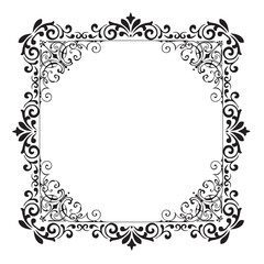 Frame, in the style of an ornament, Vector illustration eps 10, Art.	