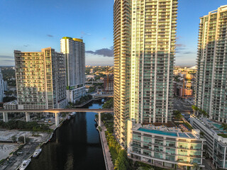 Morning Sunrise over Downtown Miami