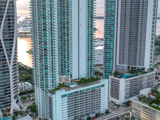 Morning Sunrise over Downtown Miami