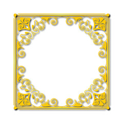 Frame, in the style of an ornament, Vector illustration eps 10, Art.	