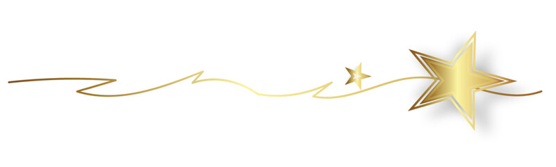 Gold Welle Wellen Band Banner Weihnachten