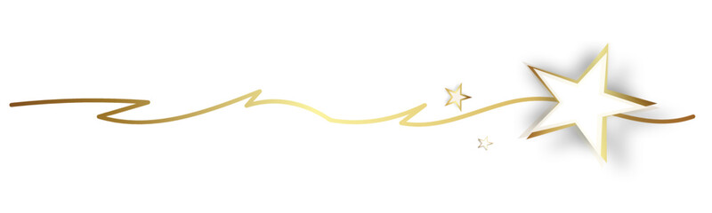 Gold Welle Wellen Band Banner 