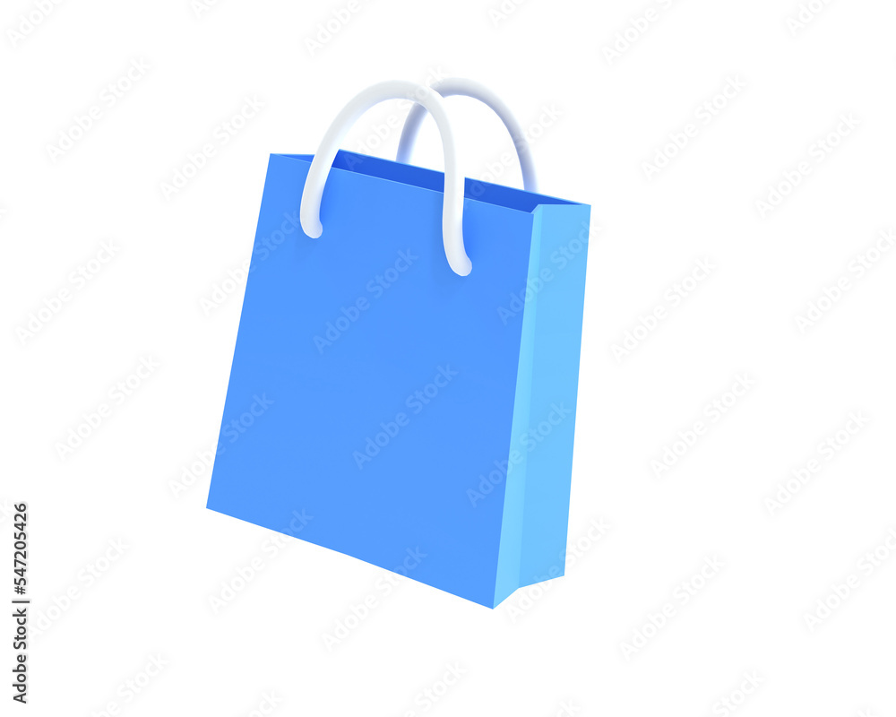 Wall mural shopping bag icon isolated 3d render illustration