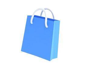 Shopping bag icon isolated 3d render illustration