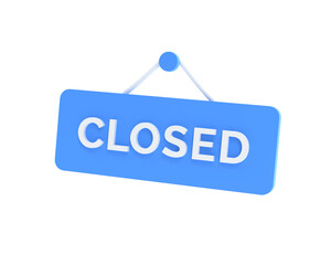 Close sign icon isolated 3d render illustration