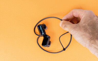 Wireless waterproof headphones for sports