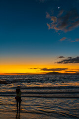 Fototapeta premium Galapagos Islands in the evening