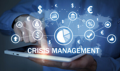 Concept of Crisis Management. Business. Finance