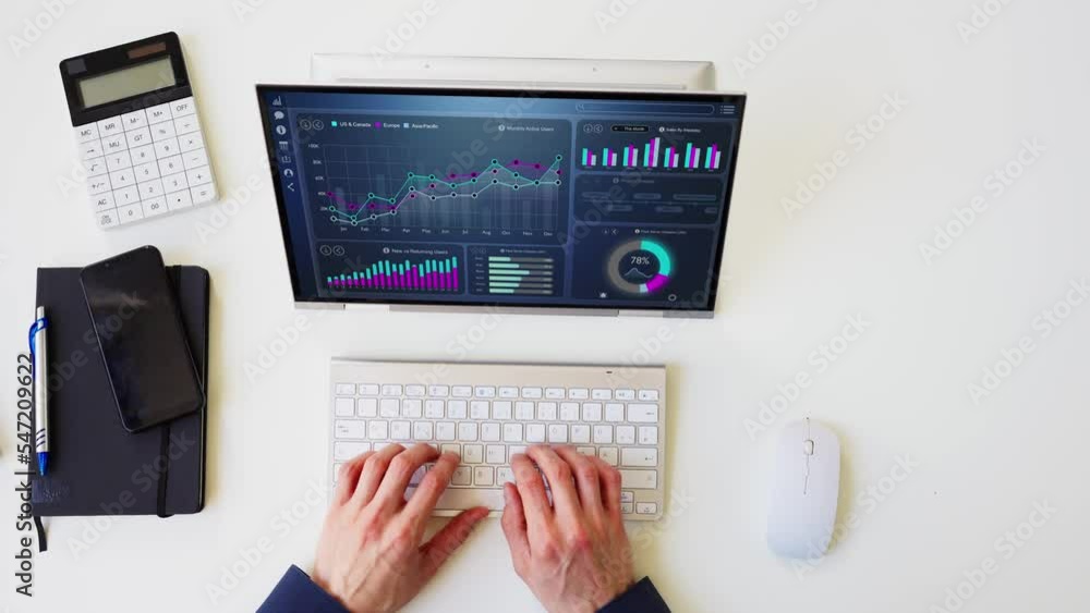 Aufkleber data analyst using data analytics kpi