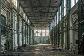 old abandoned industrial factory
