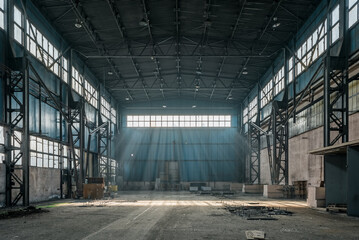 old abandoned industrial factory