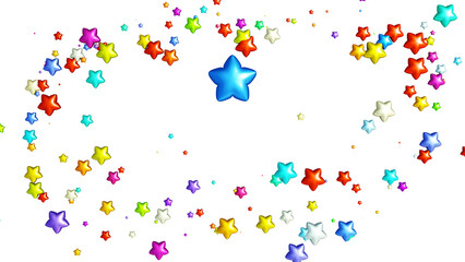 colorful stars png, stars transparent background,streamers and confetti