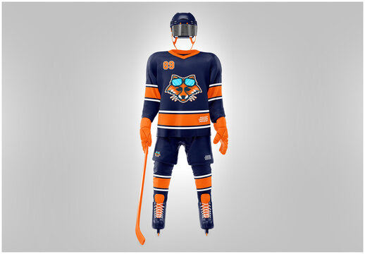 Hockey Uniform Mockup Front View
