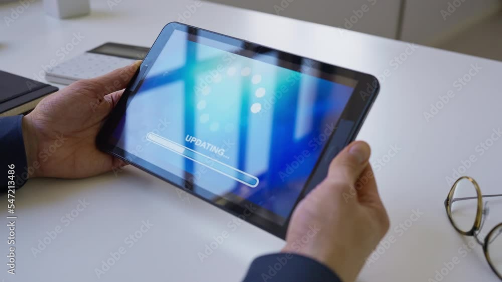 Aufkleber Installing Software Update Progress. Computer Loading Patch