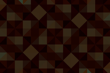 Multicolored abstract texture. Background consisting of triangles. Triangular pixelation, checkered textile.