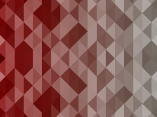 The background is in dark red tones. Multicolored pixel background. Abstract texture of triangles, mosaic pattern.