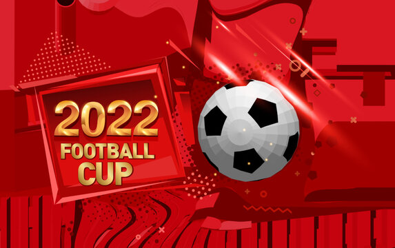 Football cup 2022 Background. banner, poster, social media