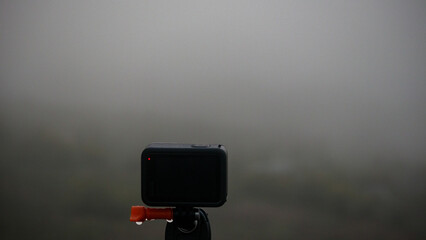 Timelapse dans la brume, camera in the fog