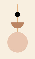 Affiche géométrique minimaliste