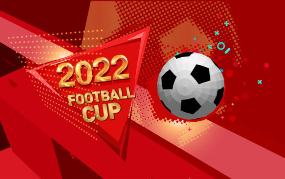 Football cup 2022 Background. banner, poster, social media