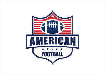 American Football logo design vintage