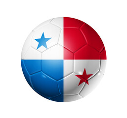 Soccer football ball with Panama flag