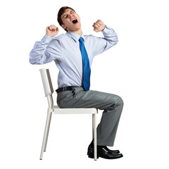 businessman on a chair