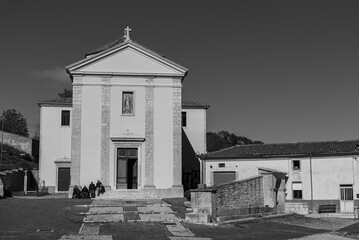 Castiglione di Carovilli. The parish church.