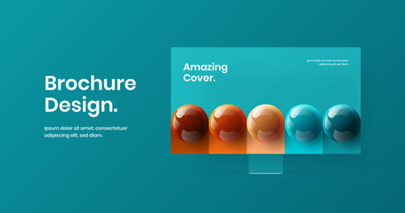 Abstract web banner design vector illustration. Vivid computer monitor mockup presentation concept.