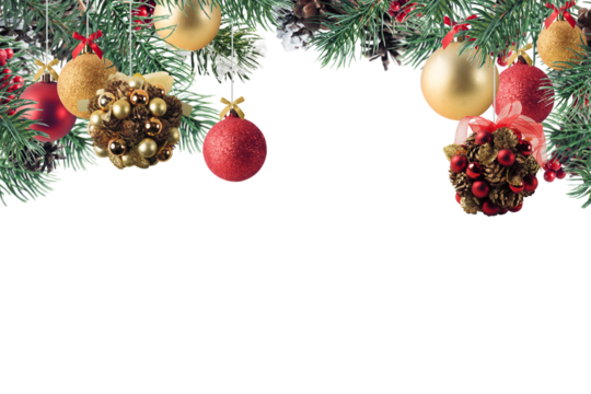 Background frame with decoration of christmas festivity