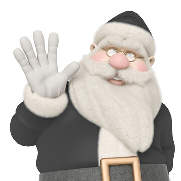 santa claus is on id portrait picture profile