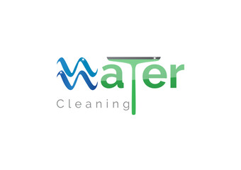 Logo concept for the cleaning service