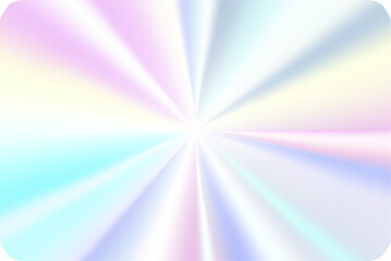 Holographic sticker. Silver label gradient stamp. Metal texture badge. Iridescent rainbow foil in rectangle shape. Neon emblem.