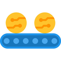 automated market maker flat icon