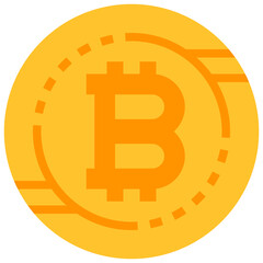 bitcoin flat icon
