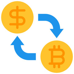 fiat money flat icon