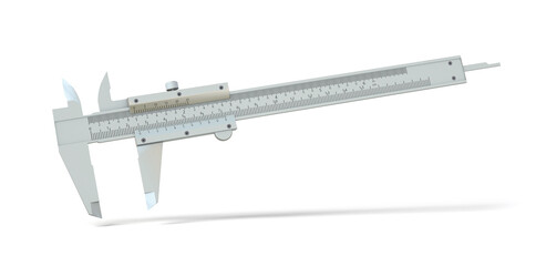 vernier caliper isolated from the white background