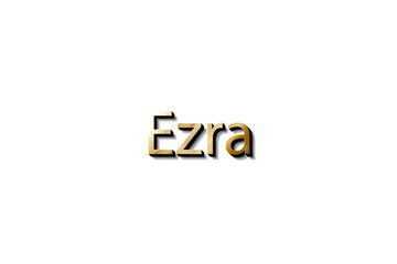 3D MOCKUP NAME EZRA