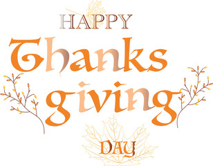 Autumn template and design elements. Good for Thanksgiving greeting cards, invitations, flyers and other graphic design. Vector illustration.