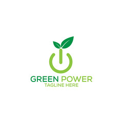 Green Simple Power Logo,