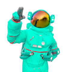 astronaut is talking