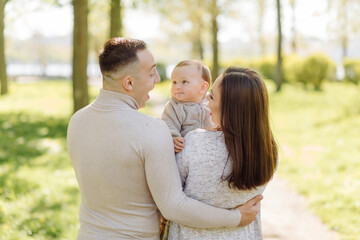 Family Enjoying Walk In Park