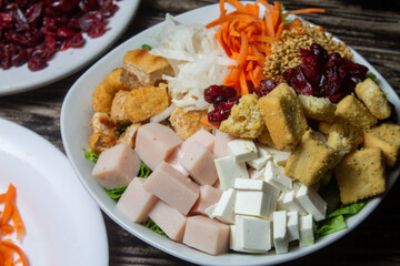 salad with tortilla