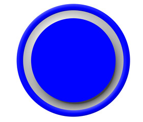 blue round button