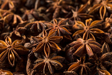 Raw Brown Organic Star Anise Spice