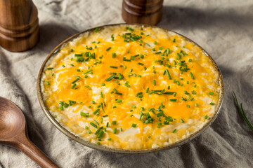 Homemade Cheesy Mashed Potatoes