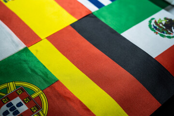 Germany flag of the participating countries in the international championship tournament