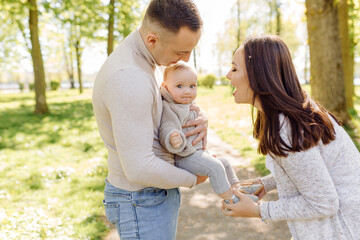 Family Enjoying Walk In Park