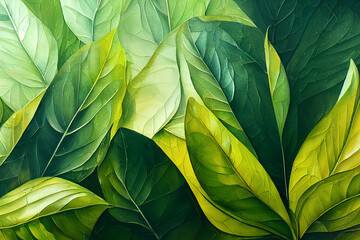 green leaves background illustration